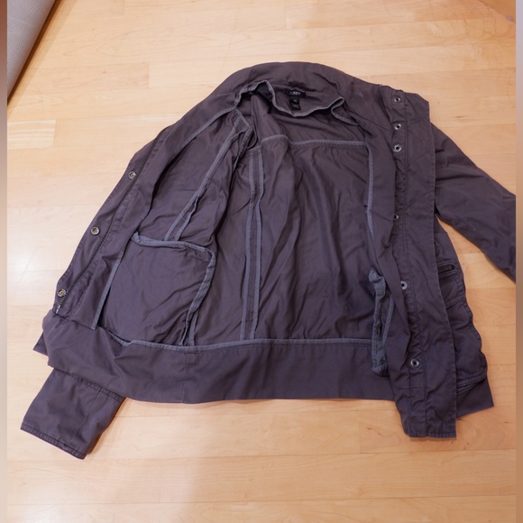J. Crew Grey Utility Jacket - Picture 10 of 12